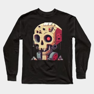 Robot skull Long Sleeve T-Shirt